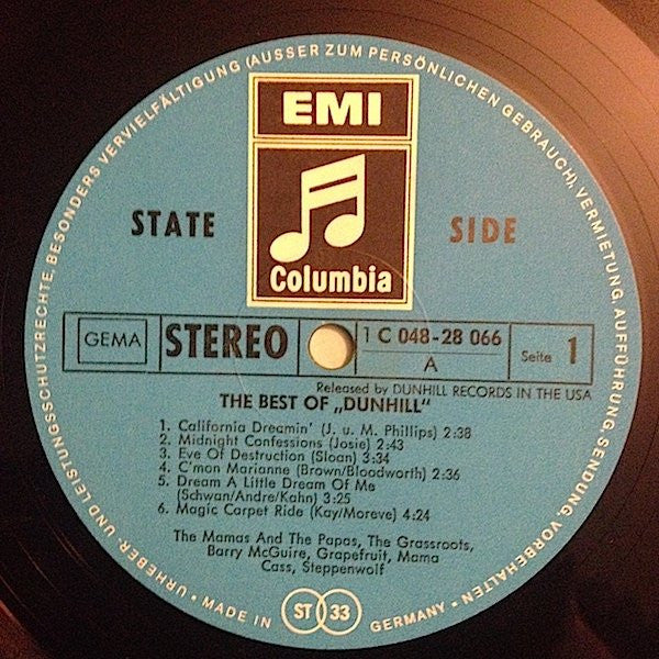 Various : The Best Of "Dunhill" (LP, Comp)