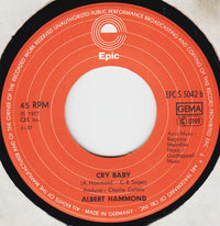 Albert Hammond : When I Need You / Cry Baby (7")