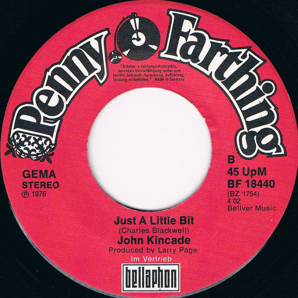 John Kincade : Weaving In And Out Of My Life (7", Single)