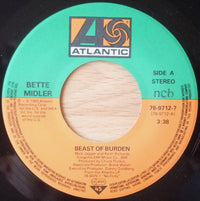 Bette Midler : Beast Of Burden (7", Single)