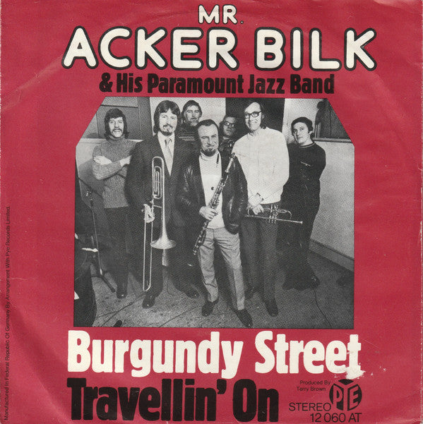 Acker Bilk And His Paramount Jazz Band : Burgundy Street (7", Single)