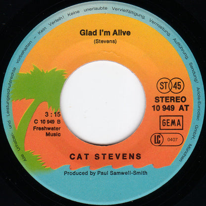Cat Stevens : Morning Has Broken / Glad I'm Alive (7", Single, RE, Pal)
