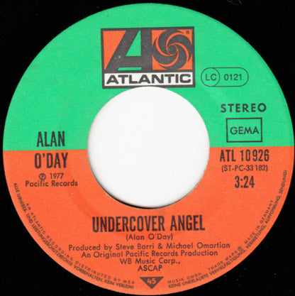 Alan O'Day : Undercover Angel (7", Single)