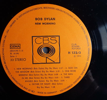 Bob Dylan : New Morning (LP, Album, Club, RE)