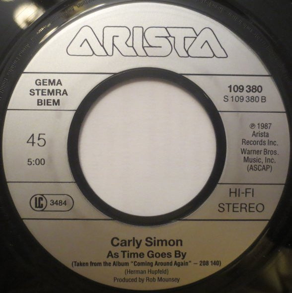 Carly Simon : The Stuff That Dreams Are Made Of (7", Single)