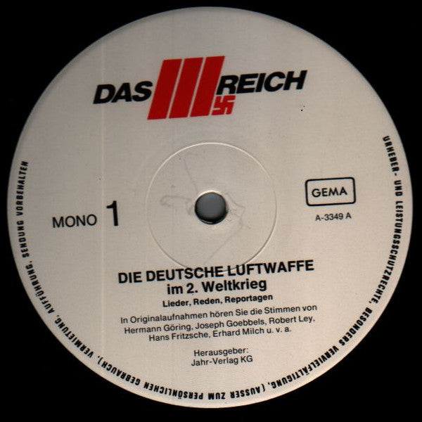 No Artist : Die Deutsche Luftwaffe Im Il. Weltkrieg (LP, Mono)