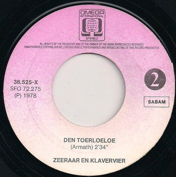 Zeeraar En Klavervier : Louise / Den Toerloeloe (7")