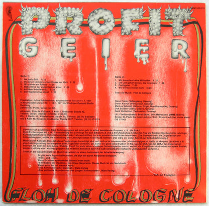 Floh De Cologne : Rockoper Profitgeier (LP, Album, RP, Red)