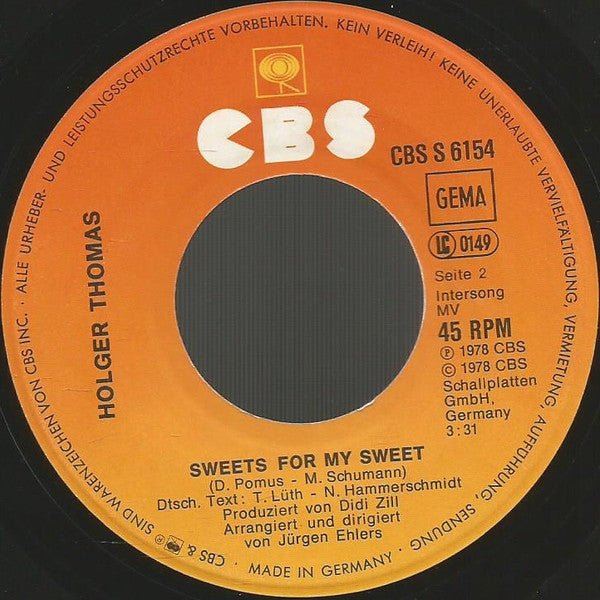 Holger Thomas : Er Hat 'Ne Punk-Rock-Band In Oberhausen (7", Single)