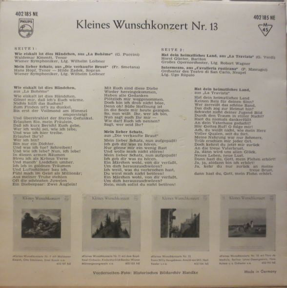 Various : Kleines Wunschkonzert Nr. 13 (7", EP)