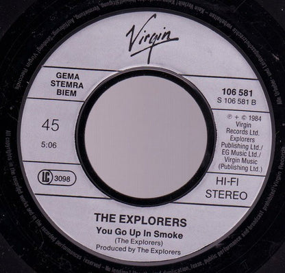 The Explorers (2) : Lorelei / You Go Up In Smoke (7", Single)