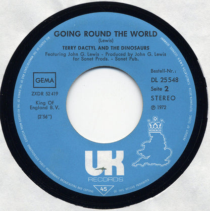 Terry Dactyl And The Dinosaurs : On A Saturday Night (7", Single)