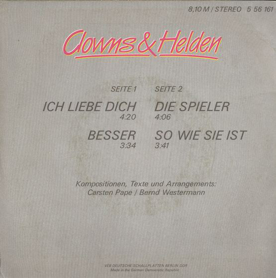 Clowns & Helden : Clowns & Helden (7", EP)