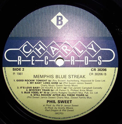 Phil Sweet : Memphis Blue Streak (LP, Comp)