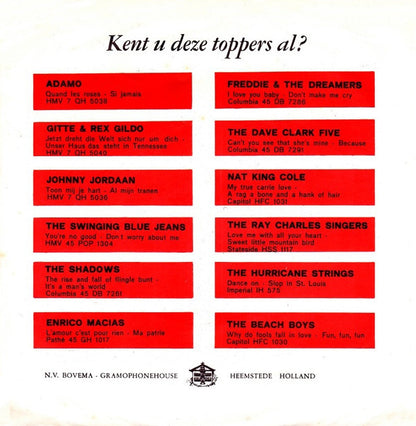 The Shadows : Genie With The Light Brown Lamp (7")