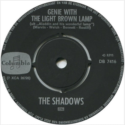 The Shadows : Genie With The Light Brown Lamp (7")