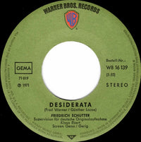 Les Crane / Friedrich Schütter : Desiderata (7", Single)