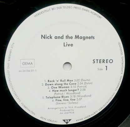 Nick And The Magnets : Live. (LP)