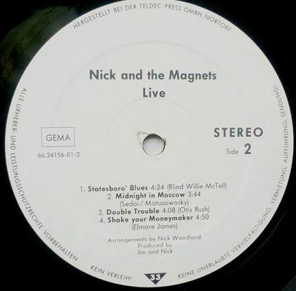 Nick And The Magnets : Live. (LP)