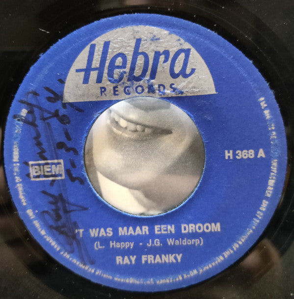 Ray Franky : 'T Was Maar Een Droom (7", Single)