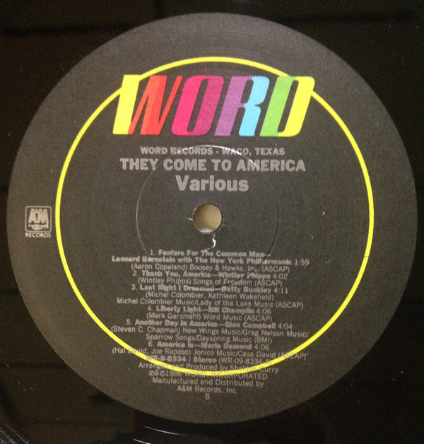 Various : They Come To America (LP, Comp)