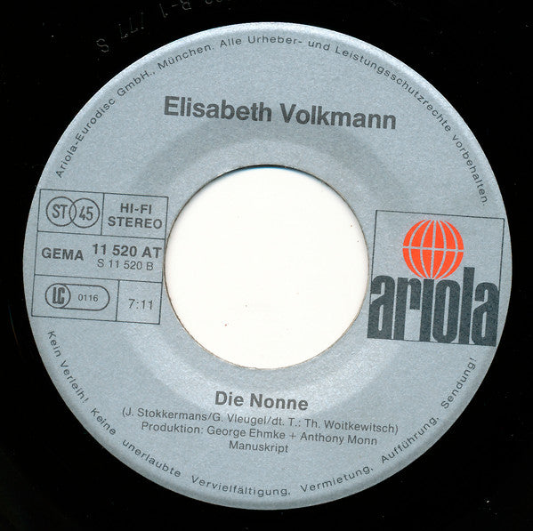 Elisabeth Volkmann : Leo (7", Single)