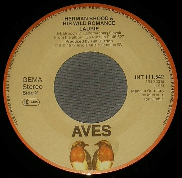 Herman Brood & His Wild Romance : I Don't Need You (7", Single)