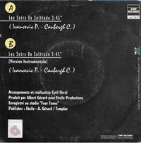 Yvhann Cévic : Les Soirs De Solitude (7", Single)