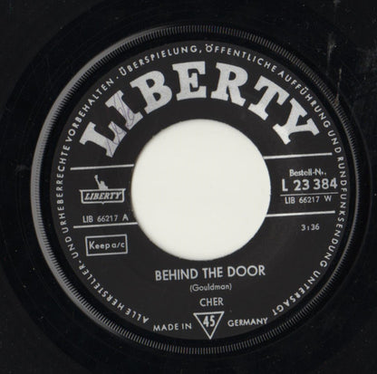 Cher : Behind The Door / Magic In The Air (I Feel Something In The Air) (7", Single)