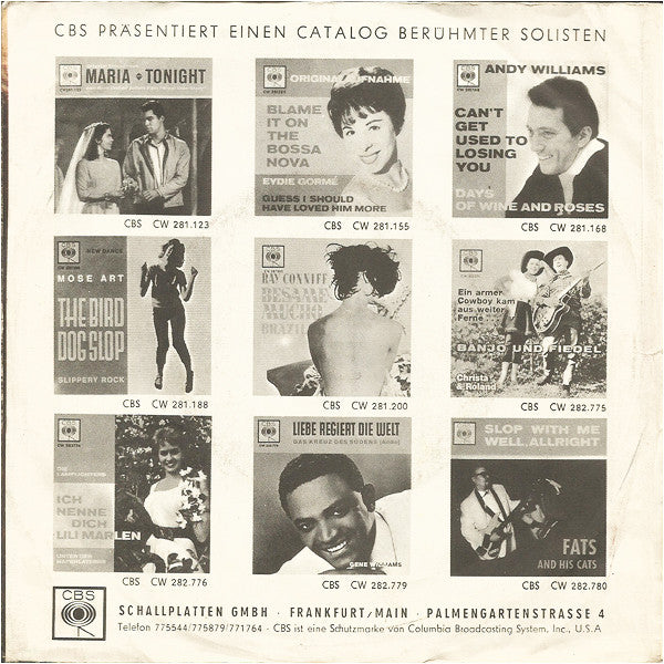 The Cousins : Bye Bye Lola (7", Single)