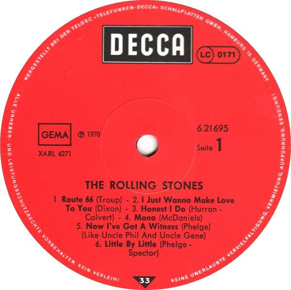 The Rolling Stones : The Rolling Stones (LP, Album, RE, Pos)