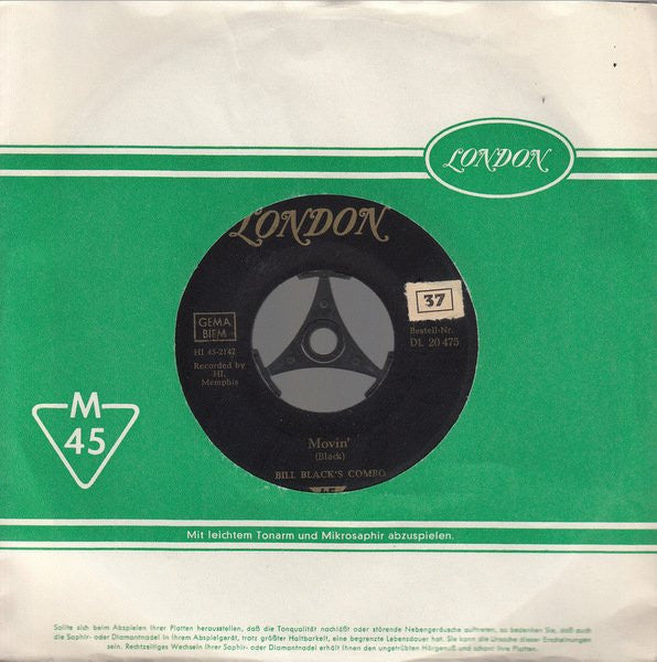 Bill Black's Combo : Movin' / Honkey Train (7", Single)