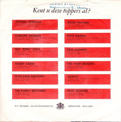 Adamo : J'aime Une Fleur / Laissons Dire (7", Single)