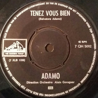 Adamo : Que Le Temps S'Arrete (7", Single)