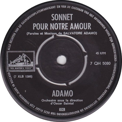 Adamo : Sonnet Pour Notre Amour / Princesses Et Bergeres (7", Single)