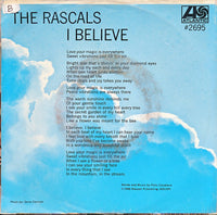 The Rascals : Hold On / I Believe (7", Spe)