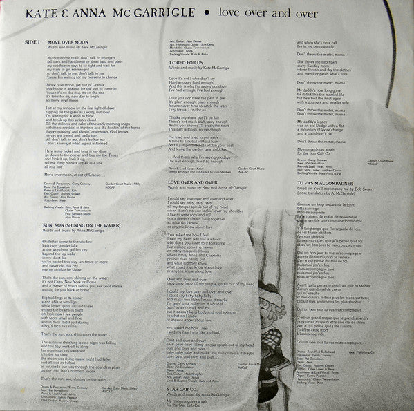 Kate & Anna McGarrigle : Love Over And Over (LP, Album)