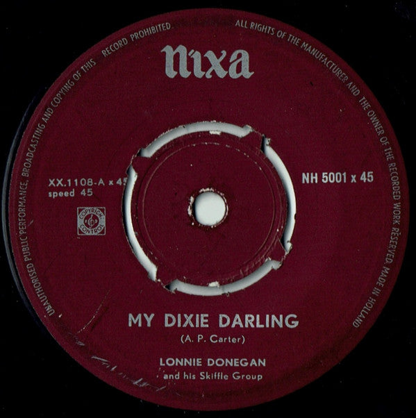 Lonnie Donegan's Skiffle Group : My Dixie Darling (7", Single)