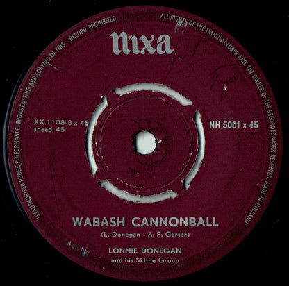 Lonnie Donegan's Skiffle Group : My Dixie Darling (7", Single)