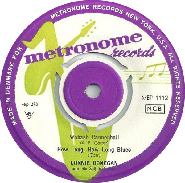 Lonnie Donegan's Skiffle Group : Lonnie Donegan Showcase Vol. 1 (7", EP)