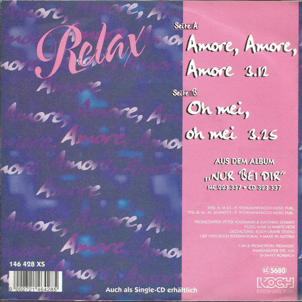Relax (2) : Amore, Amore, Amore (7", Single)