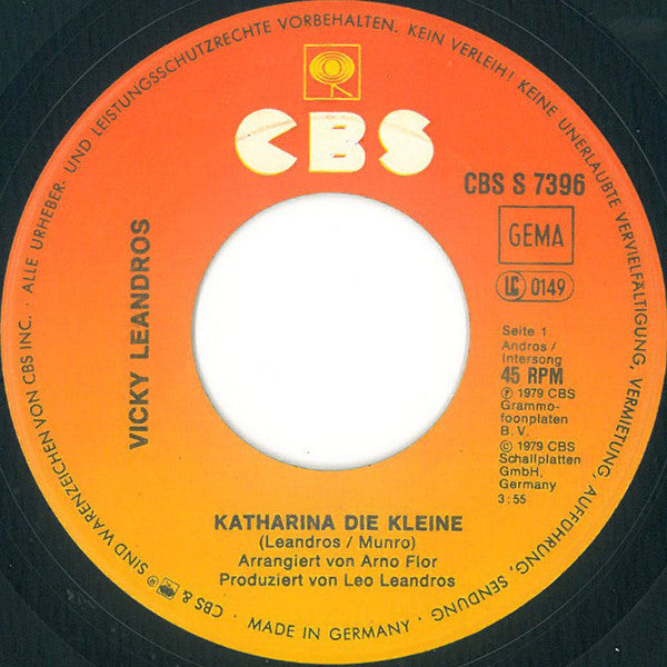 Vicky Leandros : Katharina Die Kleine (7", Single)