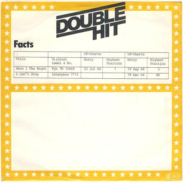 The Honeycombs : Have I The Right / I Can't Stop (7", Single)