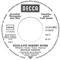 The Rockin' Berries : Rock-A-Bye Nursery Rhyme (7", Promo)