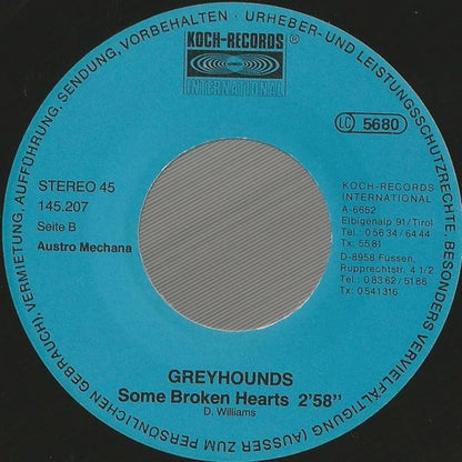 Greyhounds : Greyhounds Keep Rolling (7", Single)