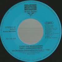 Gebirgsmusikkorps Garmisch-Partenkirchen : Deutsche Nationalhymne (7", Single)