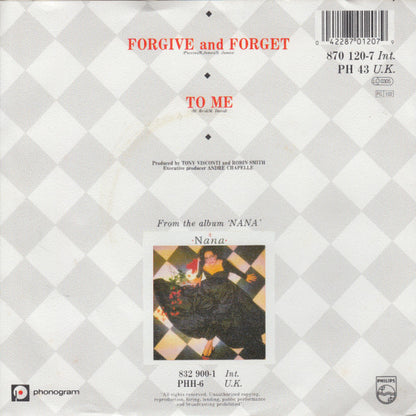 Nana Mouskouri : Forgive And Forget (7", Single)