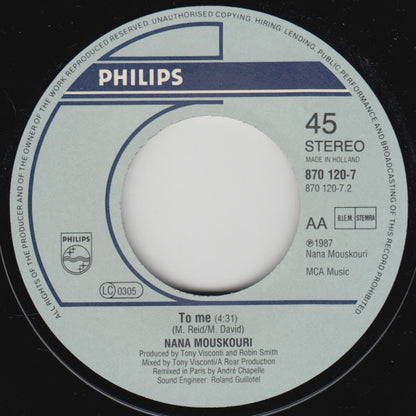 Nana Mouskouri : Forgive And Forget (7", Single)