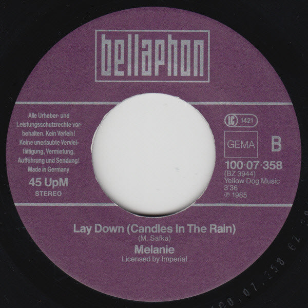 Oliver (6) / Melanie (2) : Good Morning Starshine / Lay Down (7", Single)