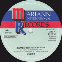 Chips (4) : I Remember High-School / Paris (7", Single)